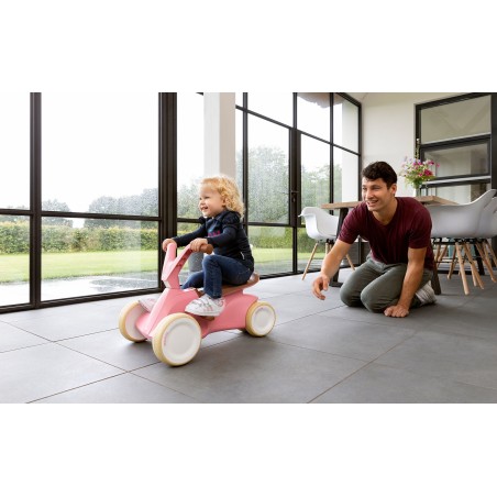 Laste tõukeauto BERG GO² Retro roosa, 2 in 1, 10-30 kuud
