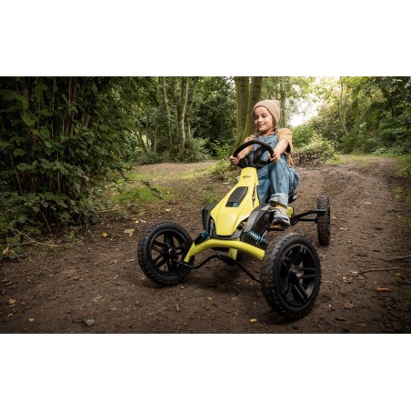 Laste kartauto BERG Rally DRT, kollane, 3 käiku