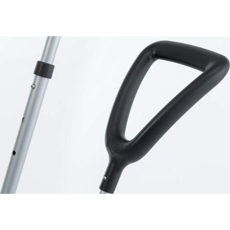 BERG GO2 tõukekäepide, must ja alumiinium, 120–140 cm
