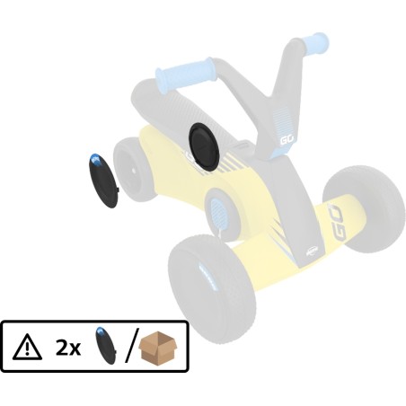 Berg Go² Sparx Yellow tagaratta kate, kartauto varuosa