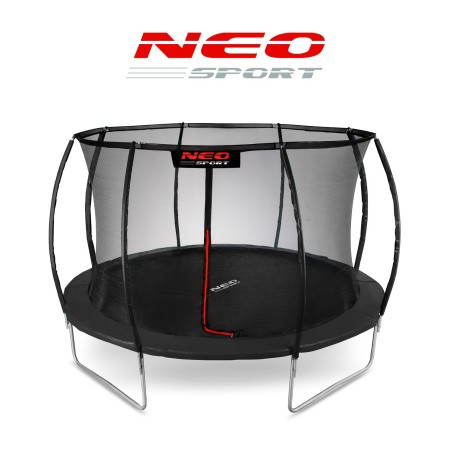 Neo-sport batuut 374 cm, sisemise turvavõrguga, must