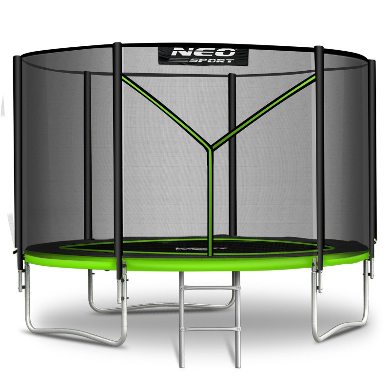 Neo-sport batuut 312 cm välisvõrgu ja redeliga