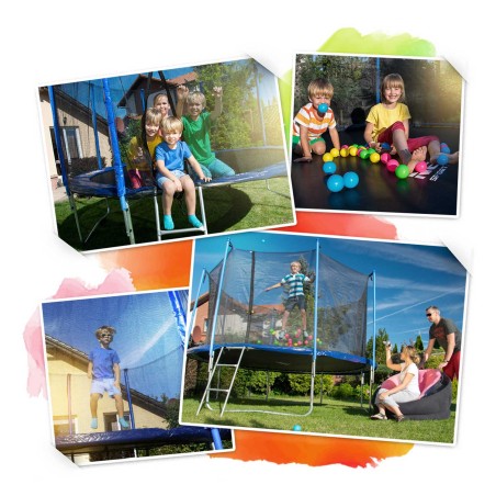 Neo-sport batuut sisevõrguga, 312 cm, oranž