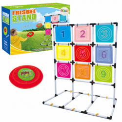 Oskusmäng Frisbee ketta viskamine koduaia sihikule