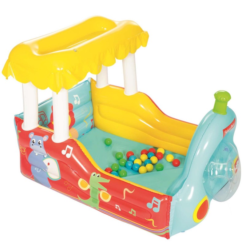 Mänguaed pallidega Fisher-Price Bestway, rongi disain