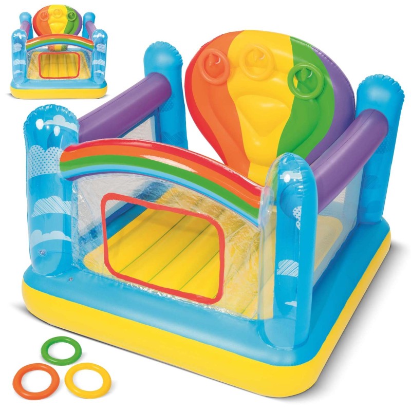 Täispuhutav batuut Bestway Jumpin' Balloon Bouncer, vikerkaarekujuline, 85 kg