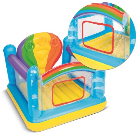 Täispuhutav batuut Bestway Jumpin' Balloon Bouncer, vikerkaarekujuline, 85 kg
