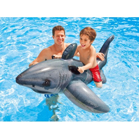 Täispuhutav hai mänguasi, INTEX, 173 x 107 cm, PVC