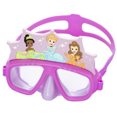 Laste sukeldumismask Princesses Bestway 9102X, polükarbonaadist läätsed, universaalne suurus