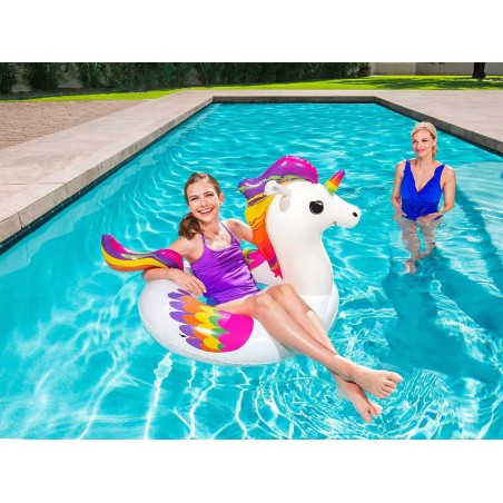 Ükssarviku ujumisrõngas Bestway, täispuhutav, 119 x 91 cm