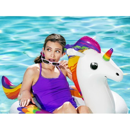 Ükssarviku ujumisrõngas Bestway, täispuhutav, 119 x 91 cm