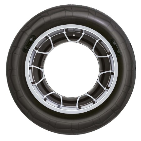 Ujumisrõngas Bestway rehvimustriga, 119 cm, must