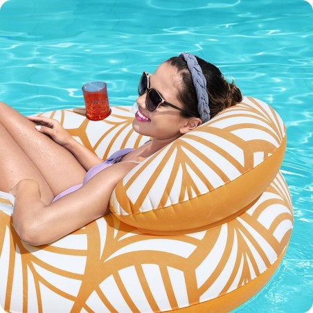 Ujumisrõngas seljatoega Bestway 43643, 117 cm, PVC