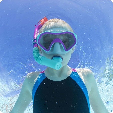 Sukeldumiskomplekt Bestway 24026-03, lilla ja türkiissinine, universaalne suurus