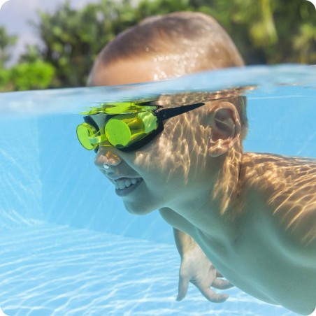 Ujumisprillid lastele ja noortele Bestway 21005, kollased ja mustad, UV-kindlad