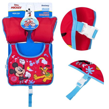 Laste ujumisvest Mickey Bestway 9101C, täispuhutav vest ja varrukad, 56 cm