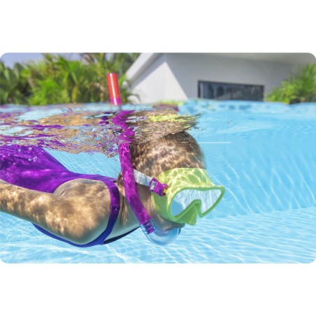 Laste sukeldumiskomplekt Bestway 25039, maski, snorkli ja uimedega, suurus 24-27