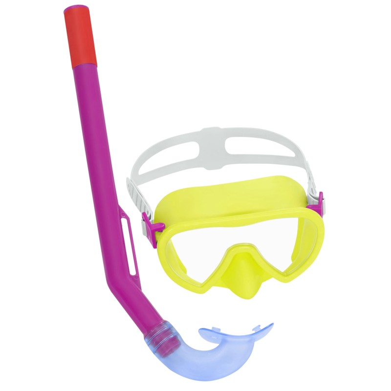 Sukeldumiskomplekt Bestway 24036, tuub ja mask, kollane