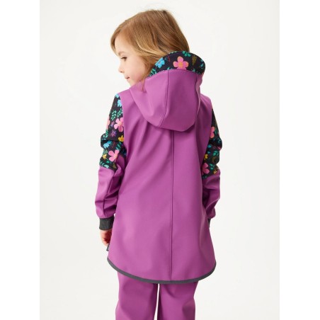 Laste softshell mantel fliisvoodriga Street, lilla / lilled