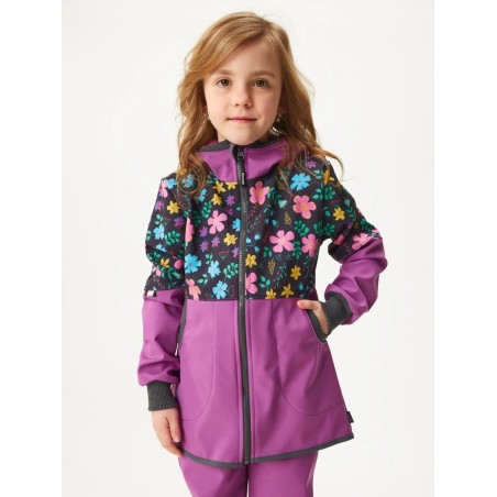 Laste softshell mantel fliisvoodriga Street, lilla / lilled