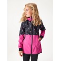 Laste softshell mantel fliisvoodriga Street, fuksia / lilled