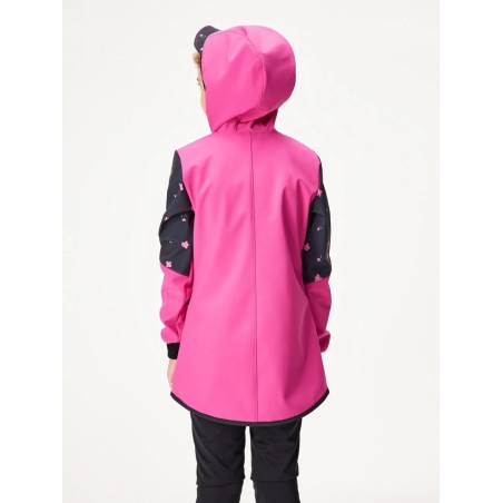 Laste softshell mantel fliisvoodriga Street, fuksia / lilled
