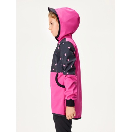 Laste softshell mantel fliisvoodriga Street, fuksia / lilled