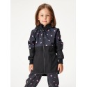 Laste softshell mantel fliisvoodriga Street, must / lilled
