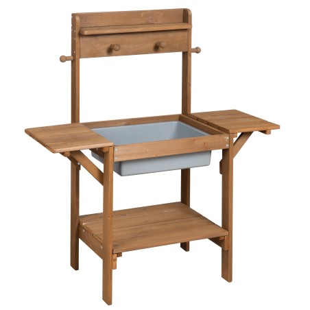 Mudaköök 'Midi' - laste aiaköök veele ja liivale, ilmastikukindel täispuit tiikpuu