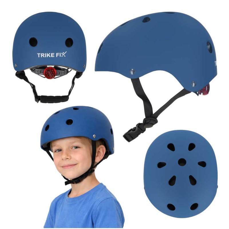 Laste jalgrattakiiver Trike Fix, reguleeritav LED, sinine, S 48-54 cm
