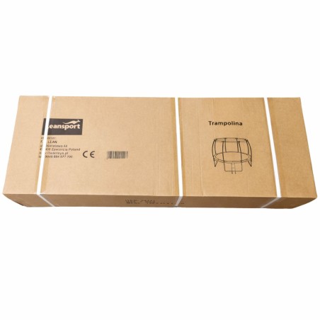 LEAN batuut sisevõrguga must ja roheline 252cm