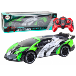 Sportauto kaugjuhtimisega RC 1:10 25km/h Roheline
