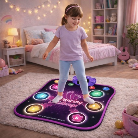 Bluetooth LED-muusika väljakutse interaktiivne tantsumatt 5 mängurežiimiga