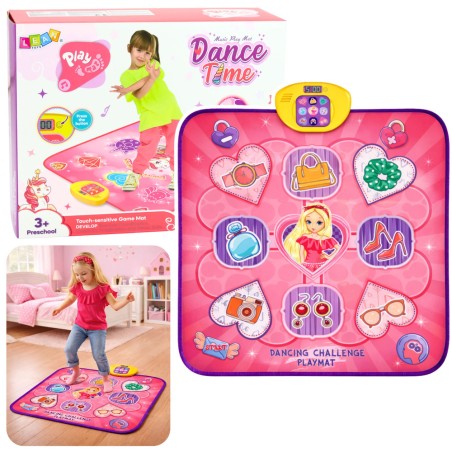 Interaktiivne Bluetoothi ükssarviku tantsumatt, 5 mängurežiimi, roosa