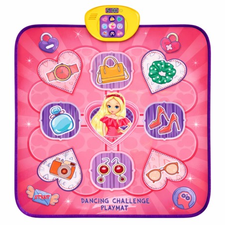 Interaktiivne Bluetoothi ükssarviku tantsumatt, 5 mängurežiimi, roosa