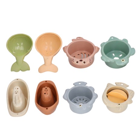 Vannimänguasi allveelaevad, veekomplekt iminappadega, 9 osa