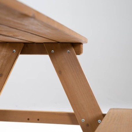 Laste õue piknikulaud pinkidega