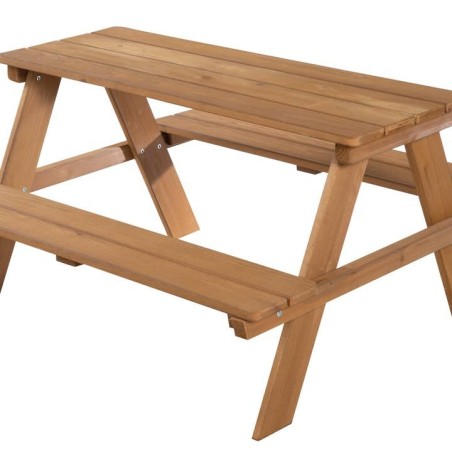 Laste õue piknikulaud pinkidega