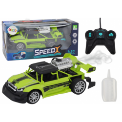 RC lauseauto 1:20 Suitsuefekt põleb roheliselt