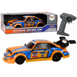 RC puldiga auto 1:16 Rubber Wheels Drift Orange