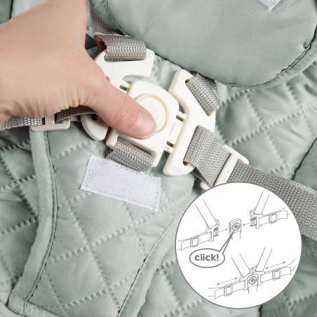 Söögitool "Born Up" 2in1 komplekt, naturaalne, lamamisfunktsiooni/kinnitusega  Frosty Green