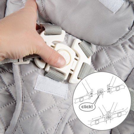 Söögitool "Born Up" 2in1 komplekt, naturaalne, lamamisfunktsiooni/kinnitusega  Style grey