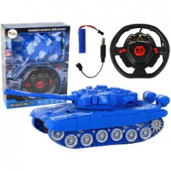 R/C Tank kaugjuhitavad tuled Heli sinine 1:18...