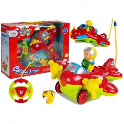 Baby R/C lennuk kaugjuhtimispuldi rooliga punane