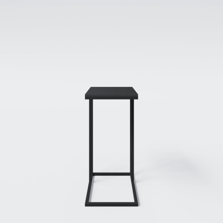 C-kujuline külglaud Minecraft – musta värvi metall – Pixel Print Design