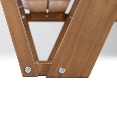 Laste õuemööbel "Outdoor+", 2 pingi ja 1 lauaga "Piknik 4-le", valmistatud täispuidust, ilmastikukindel