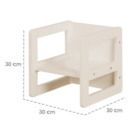 Laste laud ja tool 3in1 - Muudetav taburet ja laud - Ümberkujundatav lastepingiks - Kašmiir