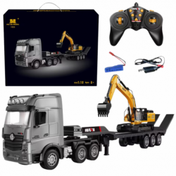 Huina 1:18 Puldiga Veoauto Haagisega +...