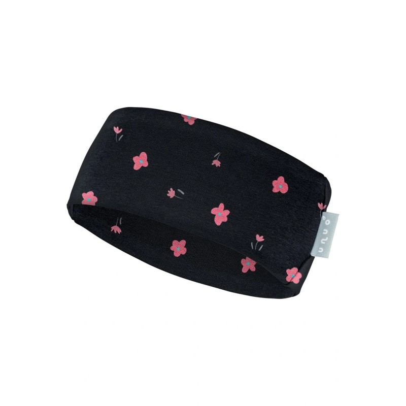 Laste peapael, fliis, black flowers