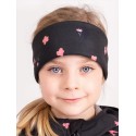 Laste peapael, fliis, black flowers